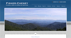 Desktop Screenshot of fisher-cheneyfuneralhome.com