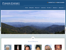 Tablet Screenshot of fisher-cheneyfuneralhome.com